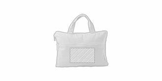 Porte-documents en coton 100% recyclé Lodia - Marquage Recto