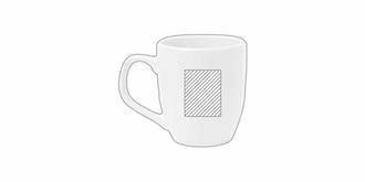 Tasse à café en céramique 470ml Blora - Impression Droite