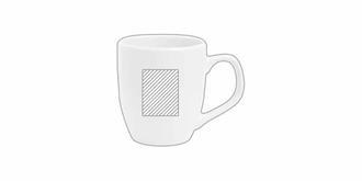 Tasse à café en céramique 470ml Blora - Impression Gauche