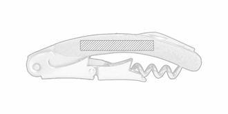 Tire-bouchon manche en liège multifonction Bevor - Impression sur poignée