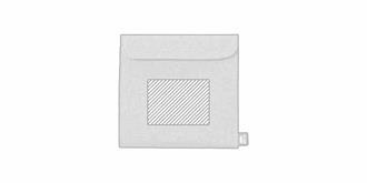 Boîte à lunch en polyester 600D RPET Bitom - Marquage Recto