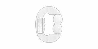 Masseur en bambou avec poignée ergonomique Alfa - face 2