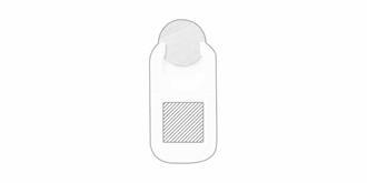 Support pour smartphone avec jeton en ABS Gylon - Marquage Recto