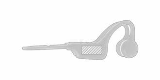 Écouteurs avec connexion Bluetooth Sary - Impression Droite