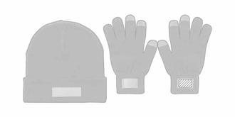 Ensemble chapeau et gants de taille adulte Jarkan - Impression Droite