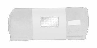 Couverture au toucher doux en matière polaire Milo - Marquage Recto