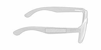 Lunettes de soleil en fibre de café et bois Prisma - Impression Droite