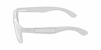 Lunettes de soleil en fibre de café et bois Prisma - Impression Gauche