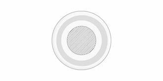 Chargeur sans fil 15W de forme arrondie Hariton - Marquage Recto