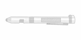 Stylo multifonction avec 7 utilisations Mirar - face 3