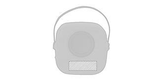 Haut-parleurs bluetooth en plastique ABS Képis - Impression Bas