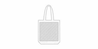 Sac en toile robuste cousue de couleur naturel Mas - Marquage Recto