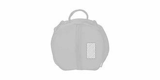 Sac pour ballon en RPET robuste Okada - Marquage Recto