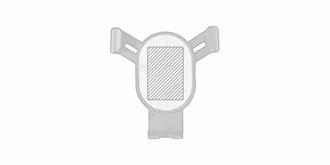 Support en bambou résistant pour smartphone Gold - Marquage Recto