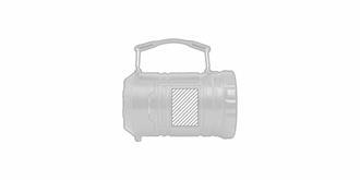 Lanterne pratique 2 en 1 en ABS et PS Olympe - Marquage Recto