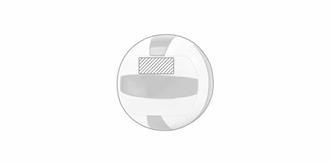 Ballon de volley-ball taille 5 en PVC Tenor - Marquage Recto