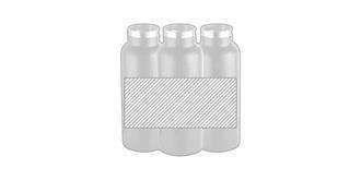 Bouteille 570mL en acier inox avec bouchon Ydro - Marquage autour