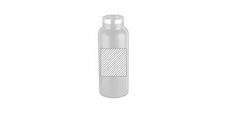 Bouteille 570mL en acier inox avec bouchon Ydro - Marquage Recto