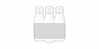Bouteille en aluminium 500mL avec bouchon Nago - Marquage autour