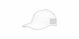 Casquette 6 panneaux en coton et polyester Jackin - Impression Gauche