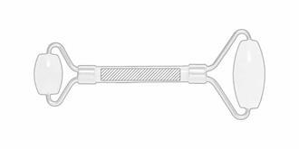 Masseur de visage de haute qualité en pierre Kabo - Marquage Recto