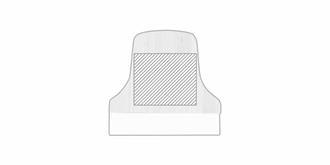 Pince presse papier en bambou avec aimant Grace - Marquage Recto