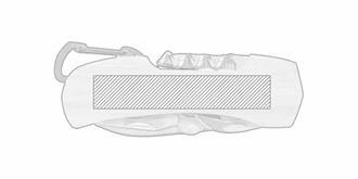 Couteau multifonction en acier inox et bambou Kont - Marquage Verso