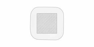 Boîte de présentation au format carré en bois Zane - Marquage Recto