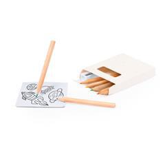 OBG PUB - Set crayons avec pochoirs et taille-crayons Vido