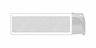 Briquet électronique rechargeable durable Besons - Marquage Recto