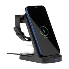 OBG PUB - Support chargeur 3-en-1 robuste en ABS recyclé Nia