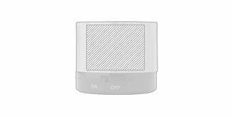 Enceinte Bluetooth ABS avec boîtier en bambou Dong - face 1