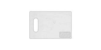 Planche à découper durable en bois Somane - Impression Droite