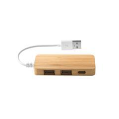 OBG PUB - USB Hub double sorties en bambou robuste Marain