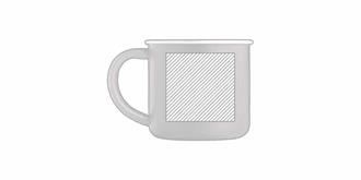 Tasse en acier inoxydable recyclé 300ml Jevo - Impression Droite