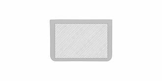 Pochette pour ordinateur portable en coton Minas - Marquage Verso