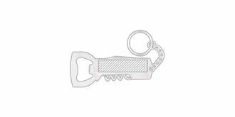 Outil multifonction de poche 3en1 en bambou Faldo - face 1