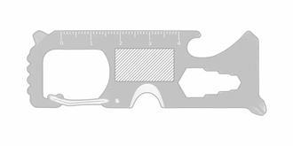 Multi-outil de pratique en acier inoxydable Mataos - face 1