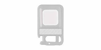 Lampe de poche COB multifonctionnelle Balzio - Marquage Recto