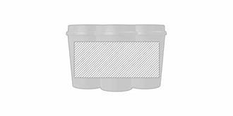 Gobelet 300ml à paroi simple avec couvercle Tessu - Marquage autour