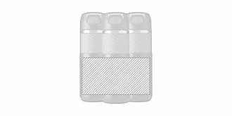 Gourde isotherme 500ml à double paroi en acier Cod - Marquage autour