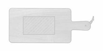 Planche de service en bois d'acacia durable Retens - Marquage Verso