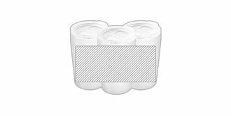 Gourde isotherme 380ml en acier inoxydable Travelo - Marquage autour