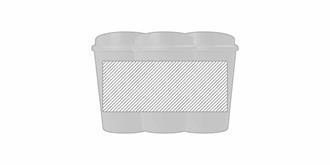 Gobelet à paroi simple de 300ml avec couvercle Bon - Marquage autour