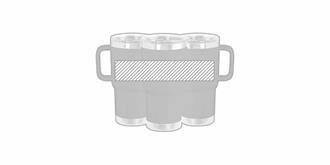 Tasse thermique en acier inox recyclé 600ml Sako - Marquage autour