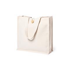 OBG PUB - Tote bag en coton avec fermeture boutonnée Sirah