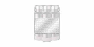 Bouteille isotherme à double paroi 500ml Zomana - Marquage autour