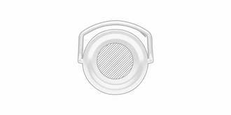 Bouteille isotherme à double paroi 500ml Zomana - impression sur couvercle