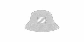 Bob en coton avec effet lavé et tissu respirant Zy - Marquage Recto