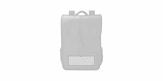 Sac à dos avec rabat robuste en polyester Keylou - Impression Poche